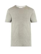 Matchesfashion.com Hamilton And Hare - Haymaker Crew Neck Cotton Blend T Shirt - Mens - Grey