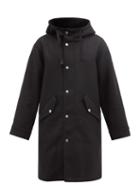 A.p.c. - Marc Double-faced Wool-blend Twill Parka - Mens - Black