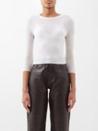 Altu - Fine-gauge Wool Knitted Top - Womens - Ivory