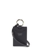 Matchesfashion.com Acne Studios - Aelin Logo-stamped Necklace Cardholder - Womens - Blue
