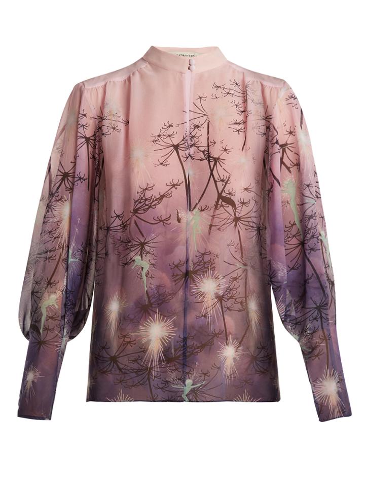 Mary Katrantzou Flame Fantasia&copy;-print Silk Blouse