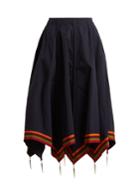 Jw Anderson Handkerchief-hem Cotton Skirt