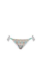 Matchesfashion.com Biondi - Mirage Tie Side Bikini Briefs - Womens - Blue Print