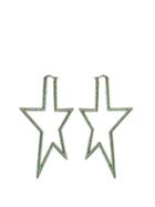 Matchesfashion.com Lynn Ban - Star Tsavorite & Rhodium Plated Earrings - Womens - Green