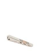 Burberry - Icon-stripe Tie Pin - Mens - Silver