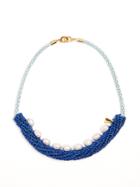 Lucy Folk Pearler Pearl And Crochet Necklace