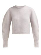 Matchesfashion.com Isabel Marant - Swinton Round Neck Cashmere Sweater - Womens - Light Pink