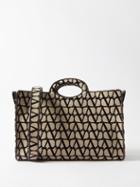 Valentino Garavani - Le Troisime Toile Iconographe Jacquard Tote Bag - Womens - Brown Cream