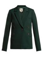 Matchesfashion.com Sea - Tradition Technical Fabric Blazer - Womens - Dark Green