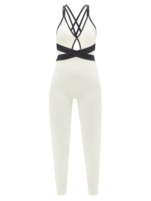 Le Ore - Verona Stretch-jersey Jumpsuit - Womens - Cream