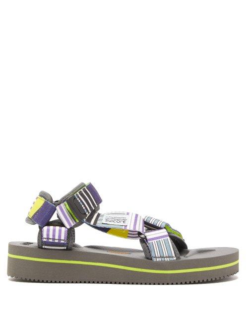 Matchesfashion.com Suicoke - Depa V2 Eu2 Striped Sandals - Womens - Multi