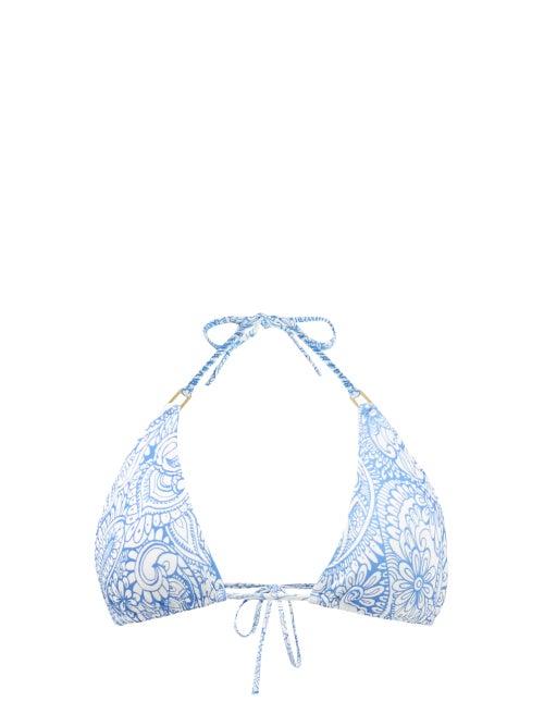 Ladies Beachwear Melissa Odabash - Cancun Paisley-print Triangle Bikini Top - Womens - Blue Multi