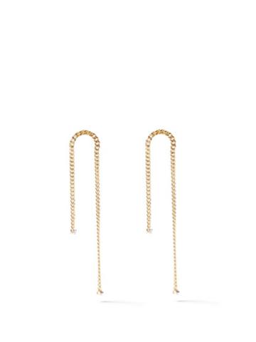 Delfina Delettrez - Unchain My Art Diamond & 18kt Gold Earrings - Womens - Yellow Gold