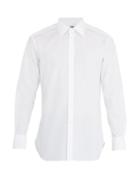 Matchesfashion.com Kilgour - Single Cuff Cotton Poplin Shirt - Mens - White