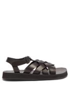Ladies Shoes Hereu - Beltra Woven-leather Fisherman Sandals - Womens - Black