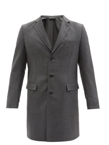 Matchesfashion.com Brioni - Bp Signature Wool-sharkskin Car Coat - Mens - Grey