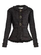 Erdem Karina Frayed-edge Tweed Jacket