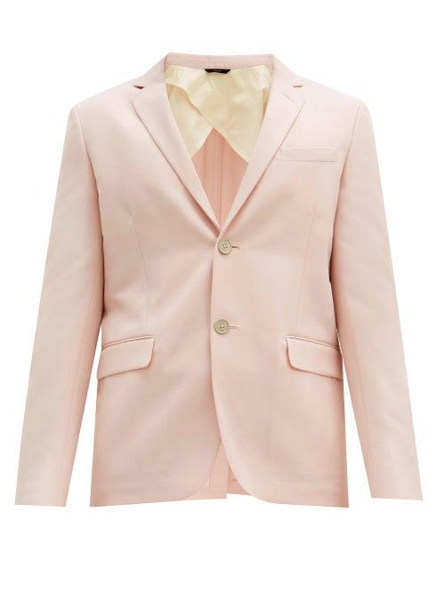 Matchesfashion.com Fendi - Wool-blend Cavalry-twill Suit Jacket - Mens - Pink