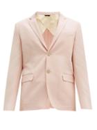 Matchesfashion.com Fendi - Wool-blend Cavalry-twill Suit Jacket - Mens - Pink