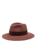 Maison Michel Henrietta Rabbit-fur Felt Fedora Hat