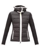 Matchesfashion.com Moncler Grenoble - Logo-patch Quilted Down-filled Hooded Jacket - Womens - Black