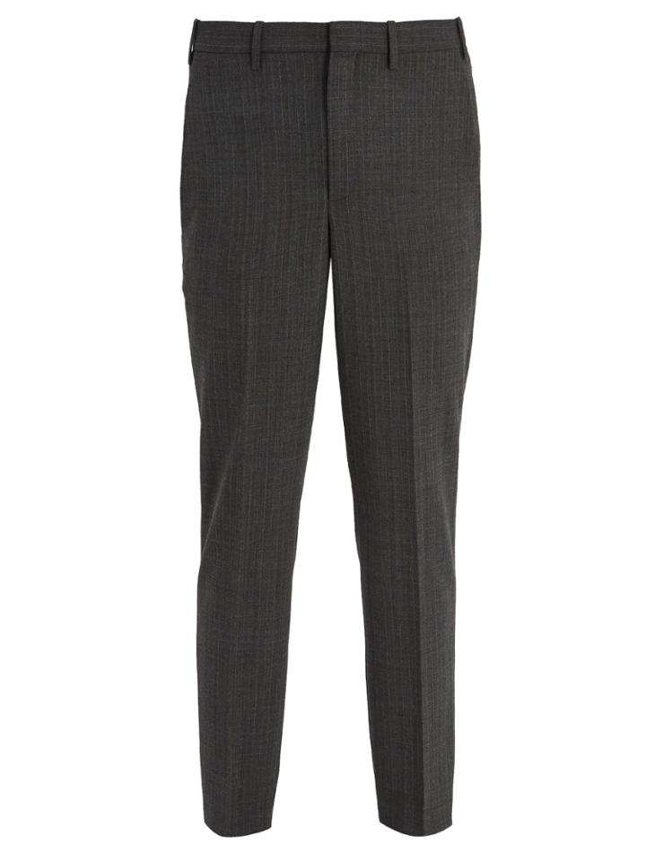 Neil Barrett Mid-rise Pinstriped Trousers