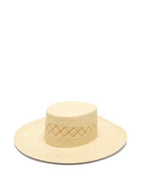 Matchesfashion.com Greenpacha - Bryon Toquilla Straw Hat - Womens - Beige