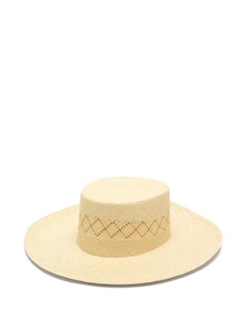 Matchesfashion.com Greenpacha - Bryon Toquilla Straw Hat - Womens - Beige