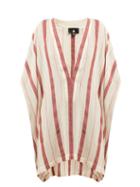 Matchesfashion.com Su - Buka Striped Cotton Gauze Kaftan - Womens - Red Stripe