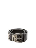 Matchesfashion.com Balenciaga - Logo Leather Belt - Mens - Black