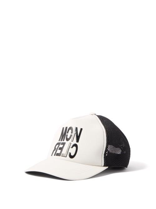 Moncler Grenoble - Logo Canvas Baseball Cap - Mens - Black White