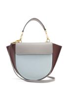 Matchesfashion.com Wandler - Hortensia Mini Leather Cross Body Bag - Womens - Blue Multi