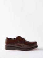 Stefan Cooke - Shield Martlett Leather Derby Shoes - Mens - Brown