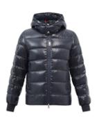 Moncler - Cuvellier Hooded Quilted Down Jacket - Mens - Dark Navy