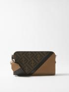 Fendi - Ff-logo Coated-canvas And Leather Cross-body Bag - Mens - Brown Multi