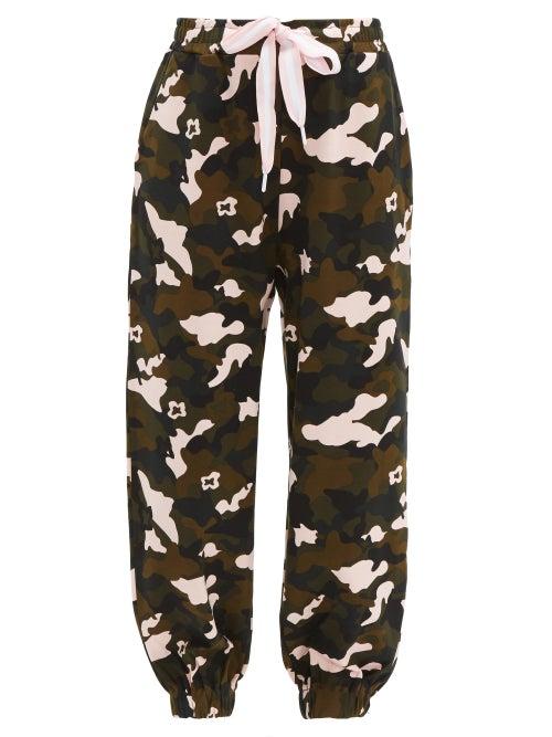 Matchesfashion.com The Upside - Camouflage Print Jersey Track Pants - Womens - Multi