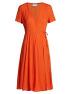 Matchesfashion.com Bower - Casablanca Cotton Wrap Dress - Womens - Red