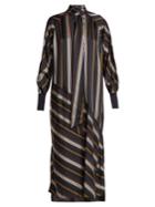 Roksanda Odelle Striped Satin Dress