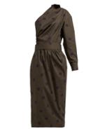 Matchesfashion.com Max Mara - Angolo Dress - Womens - Brown Print