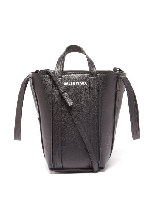 Balenciaga - Everyday Logo-print Leather Tote Bag - Womens - Black