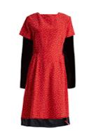 Vetements Contrast-panel Polka-dot Silk Dress