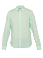 Matchesfashion.com Orlebar Brown - Giles Linen Shirt - Mens - Green