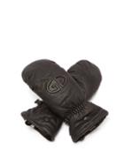 Matchesfashion.com Goldbergh - Hilja Logo-embossed Leather Ski Mittens - Womens - Black
