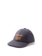 Burberry - Horseferry-logo Cotton-twill Baseball Cap - Womens - Navy
