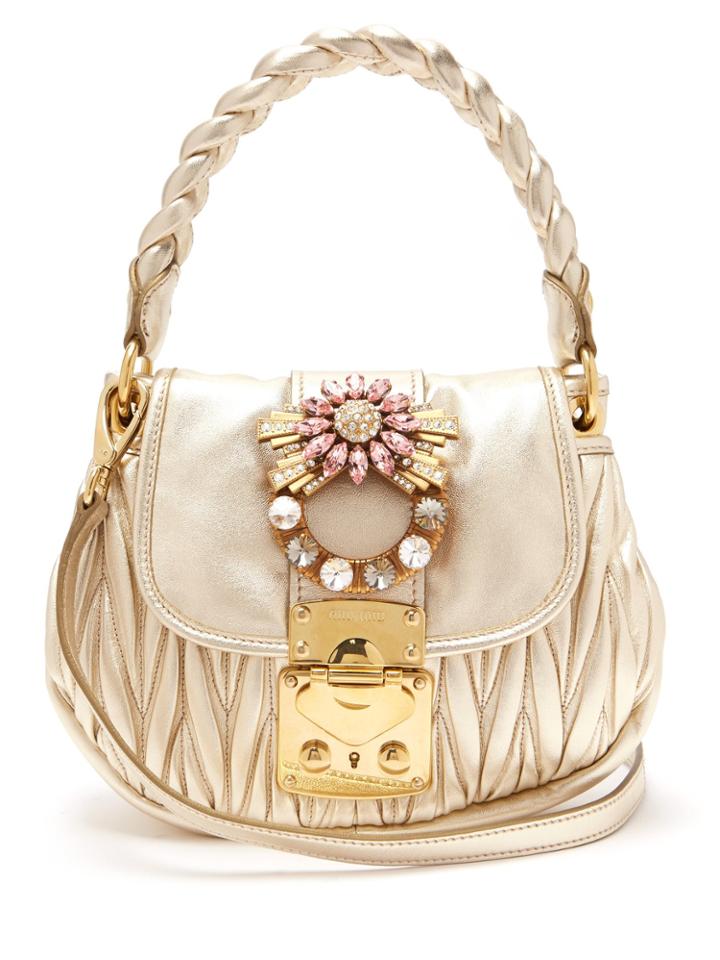 Miu Miu Coffer Mattelass Leather Cross-body Bag
