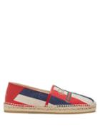 Matchesfashion.com Gucci - Sylvie Striped Canvas Espadrilles - Mens - Blue Multi
