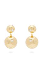 Matchesfashion.com Rebecca De Ravenel - I See Stars Crystal Gold Plated Clip Earrings - Womens - Gold Multi