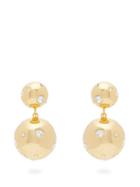 Matchesfashion.com Rebecca De Ravenel - I See Stars Crystal Gold Plated Clip Earrings - Womens - Gold Multi
