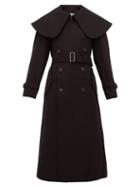 Matchesfashion.com Comme Des Garons Comme Des Garons - Exaggerated Collar Wool Blend Coat - Womens - Black
