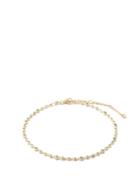 Shay - Infinity Emerald & 18kt Gold Anklet - Womens - Yellow Gold